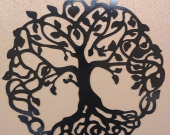 Tree of Life Metal Wall Art: Celtic Decor Sign