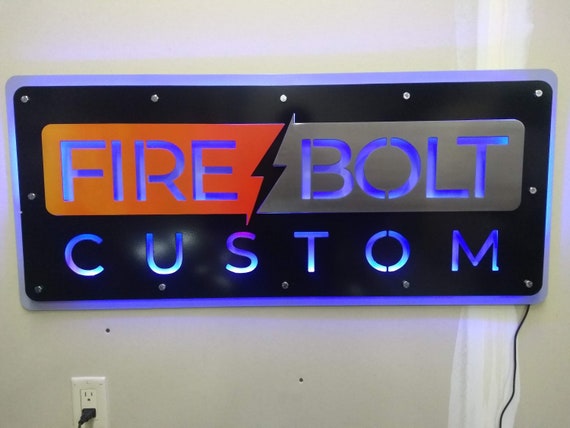 LED Lighted Metal Double Home or Business - Etsy
