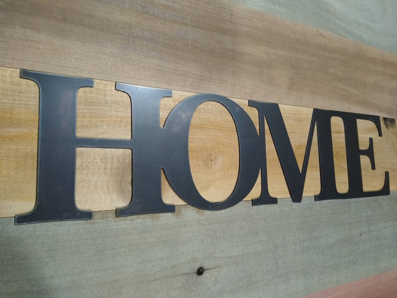 6 tall Metal Home sign or custom words Etsy