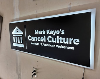 LED Lighted Metal Sign: Custom Home & Business Decor
