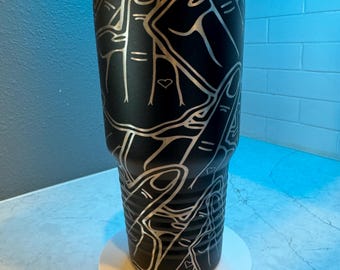 Middle Finger 30 Oz tumbler | laser engraved cup | Flip off cup