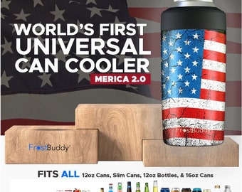 Frost Buddy Universal 2.0 Beverage Holder | Custom Engraving | Personalized | Made in USA | Free Shipping | Try that in a small town