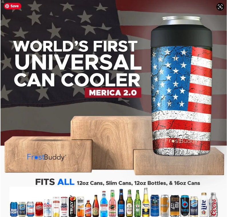 Frost Buddy Universal 2.0 Beverage Holder | Custom Engraving | Personalized | Made in USA | Free Shipping bild 4