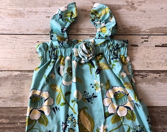 Petunia - Casual Girls Floral Print Sundress, Size 6