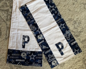 Personalized Burp Cloths Comfy Cozy Flannel Boy/Girl NFL Football MLB Baseball Fabric Various Teams