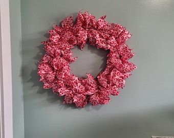 19 in Valentines Day Ribbon Wreath