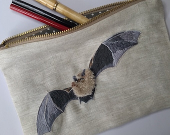 Bat Pencil Case Embroidery Kit