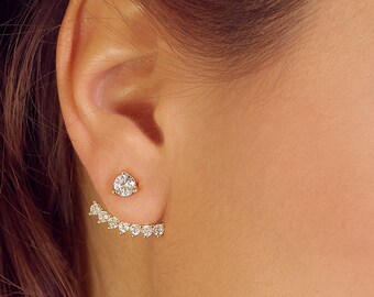 Front Back Earrings Etsy