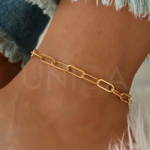Link Chain anklet, ankle bracelet for women gold anklet dainty anklet body Jewelry