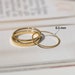 18K Gold Filled Band Rings,Simple Gold Ring, Thin band Rosegold Ring,  Gold Stack Ring, Stacking Ring, 0.5mm, 1mm, 2 mm 