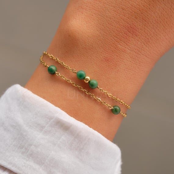 Bracciale Donna In Acciaio Oro 18K, Regolabile Ed Elegante