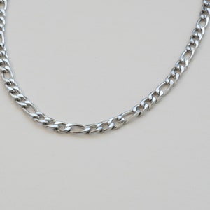 Stahl Figaro Kette Choker, Alltags-Halskette, wasserdicht, hypoallergen, 5 mm Breite