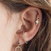 Gold Star Ear Cuff, cartilage ear cuff, sterling silver star cuff, rose gold earrings, summer earrings