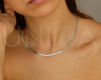 Roestvrij stalen slangenketting, visgraatketting, dikke ketting, gedurfde kettingketting