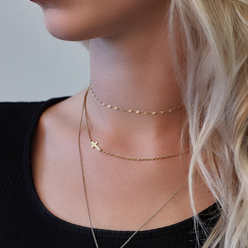 Dainty cross necklace Elegant Cross necklace Cross pendant gift ideas for her Minimal Cross Necklace skinny cross necklace