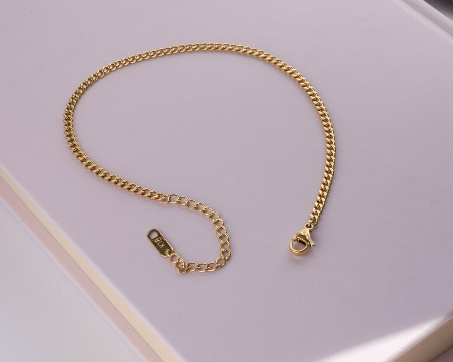 Anklet Bracelet Gold Chain Anklet Thick Chain Gold Anklet Etsy