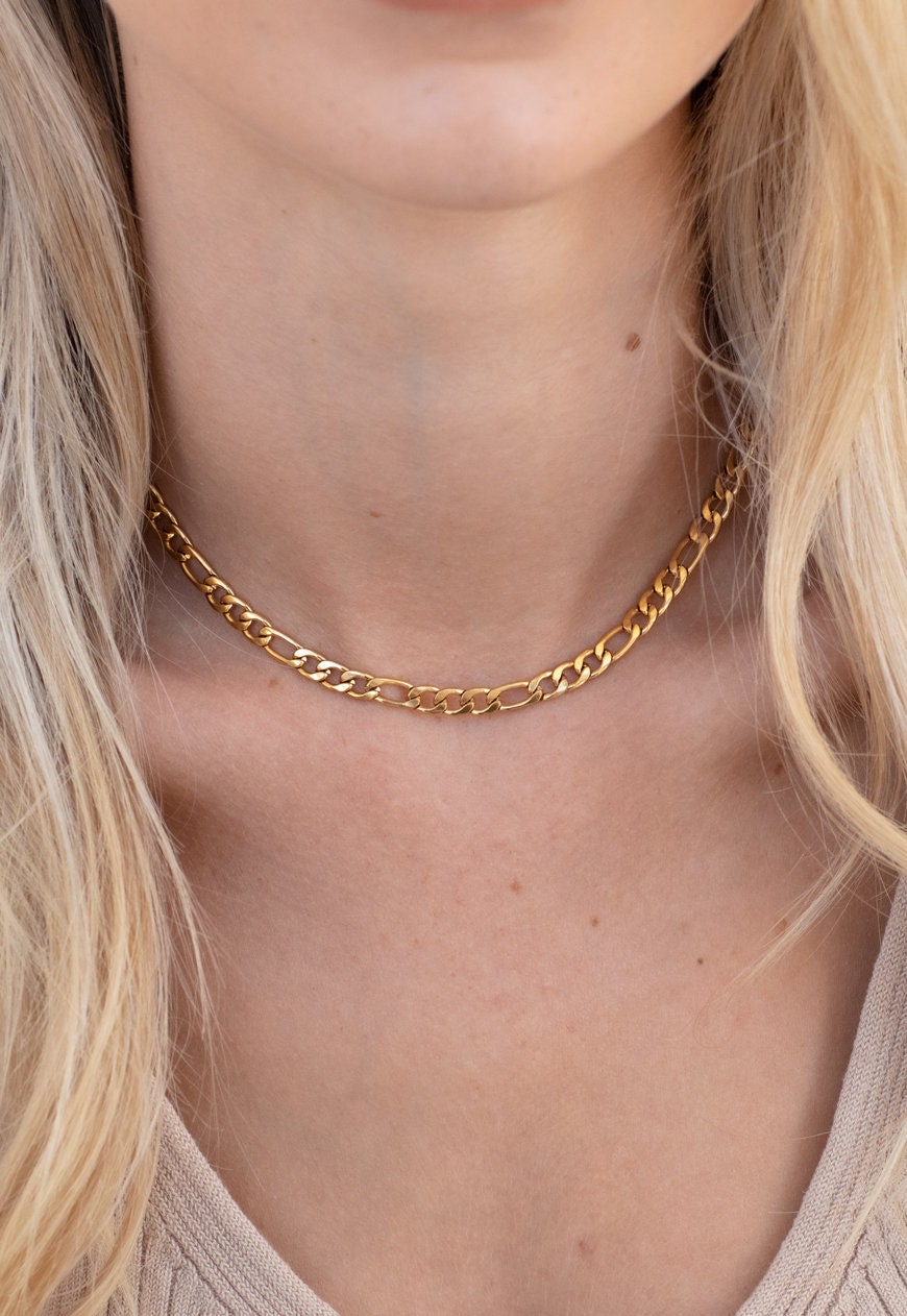 Figaro Chain Choker Figaro Necklace 