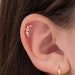 Climber Cartilage Gold Stud Earrings, tiny stud earrings, cartilage stud, helix stud
