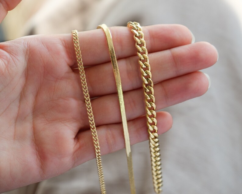 Anklet bracelet gold chain anklet thick chain gold anklet Etsy