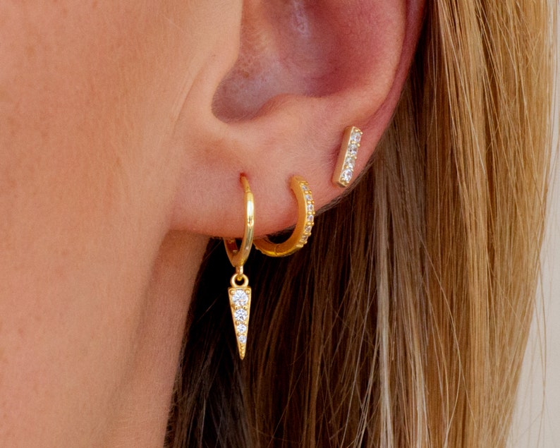 Small hoops earrings huggie hoop earrings mini hoop earrings Etsy