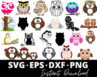 Free Free 302 Owl Family Svg SVG PNG EPS DXF File