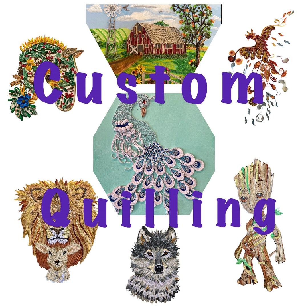 what-is-quilling-custom-paper-quilling-art-on-canvas-many-etsy