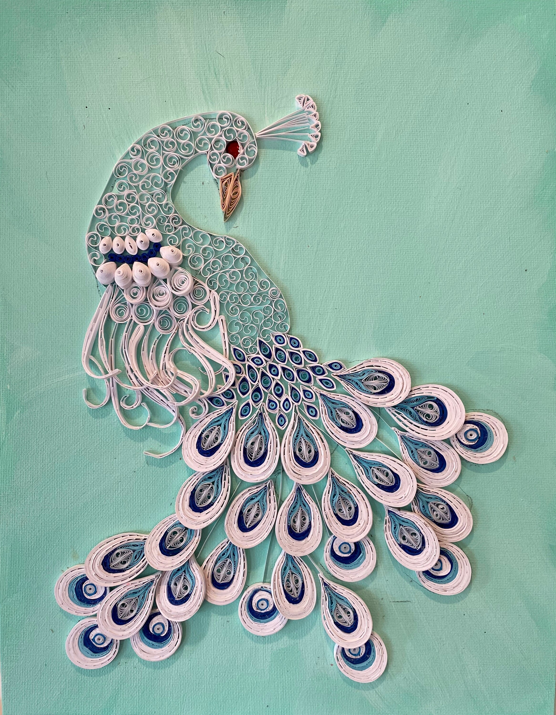 What is Quilling Custom Paper Quilling Art on Canvas Many Etsy
