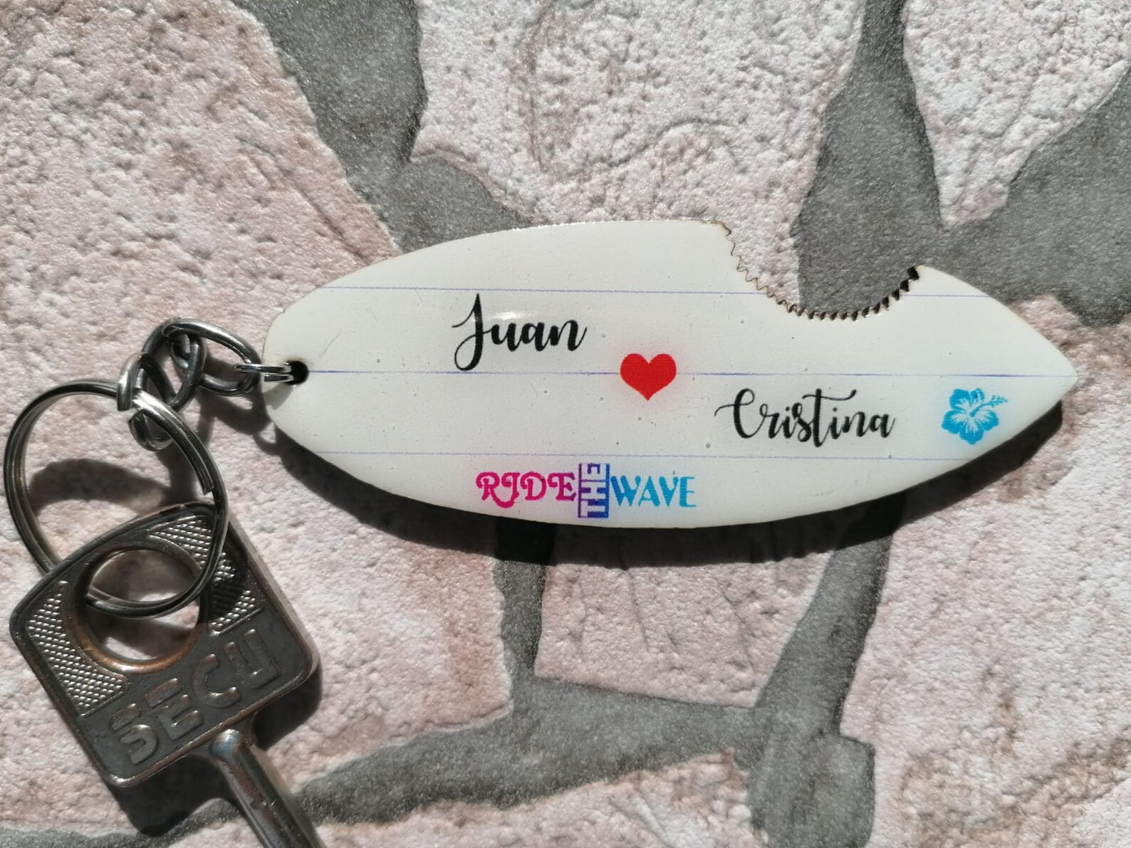 Llavero de tabla de surf personalizada llavero de tabla de Etsy