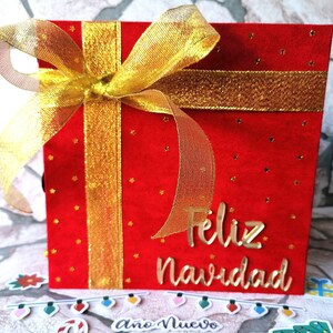 1 álbum de scrapbook feito à mão em papelão, cartolina e papel com tema natalino, presente para fotos de família, amigos, lembranças,