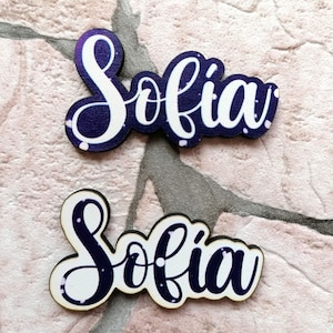 Custom MAGNET names printed in wood, wooden names for wedding gift, words with fridge magnet, names for christening