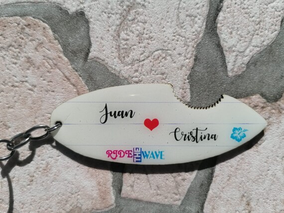 Custom Surfboard Keychain Wooden Surfboard Keychain Custom