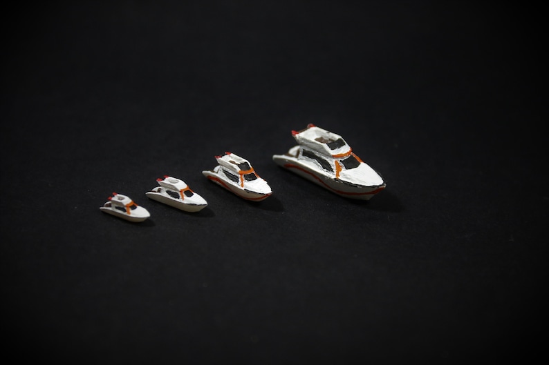 Miniature Yacht Models unpaintedpainted Scales 11250-1500