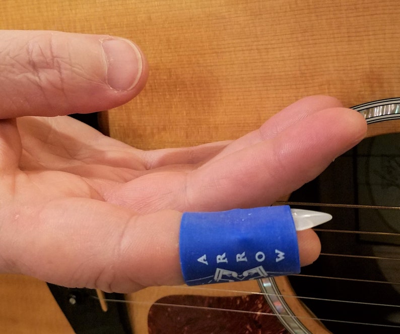 Gripless no Grip Guitar Pick System Helps No Dropping, Arthritic Play, Hand Disabilities, Hand
