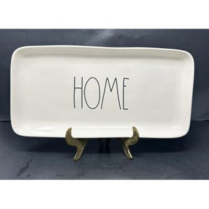 RAE DUNN HOME Rektangulärt serveringsfat, bricka, magenta Artisan-kollektion