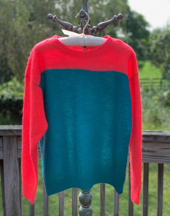 Vintage 1980s STEPHEN SPROUSE Red and Blue Color B