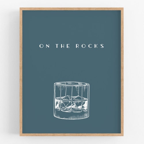 Retro Wine Print Fine Line Wine Art Bar Cart Prints Kitchen Etsy