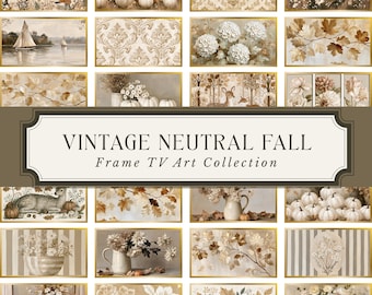 Frame TV Art Fall Bundle | 30 Vintage Fall Paintings | Neutral Fall TV Art | Farmhouse Fall Decor | 4K Digital Download