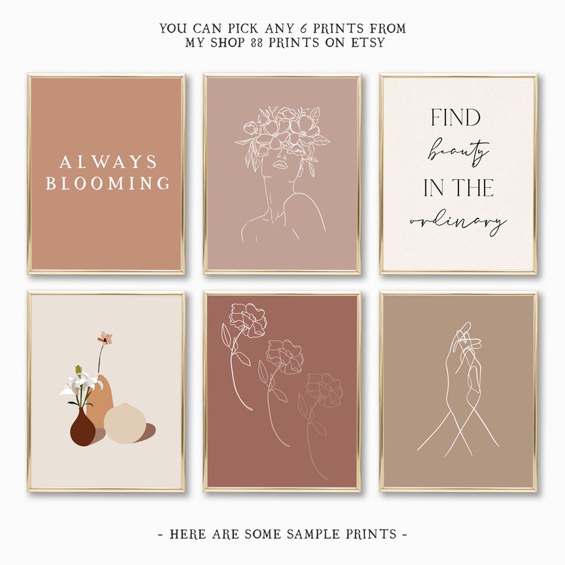 Pick Any 6 Prints Custom Gallery Wall 88 Prints Personalized Etsy