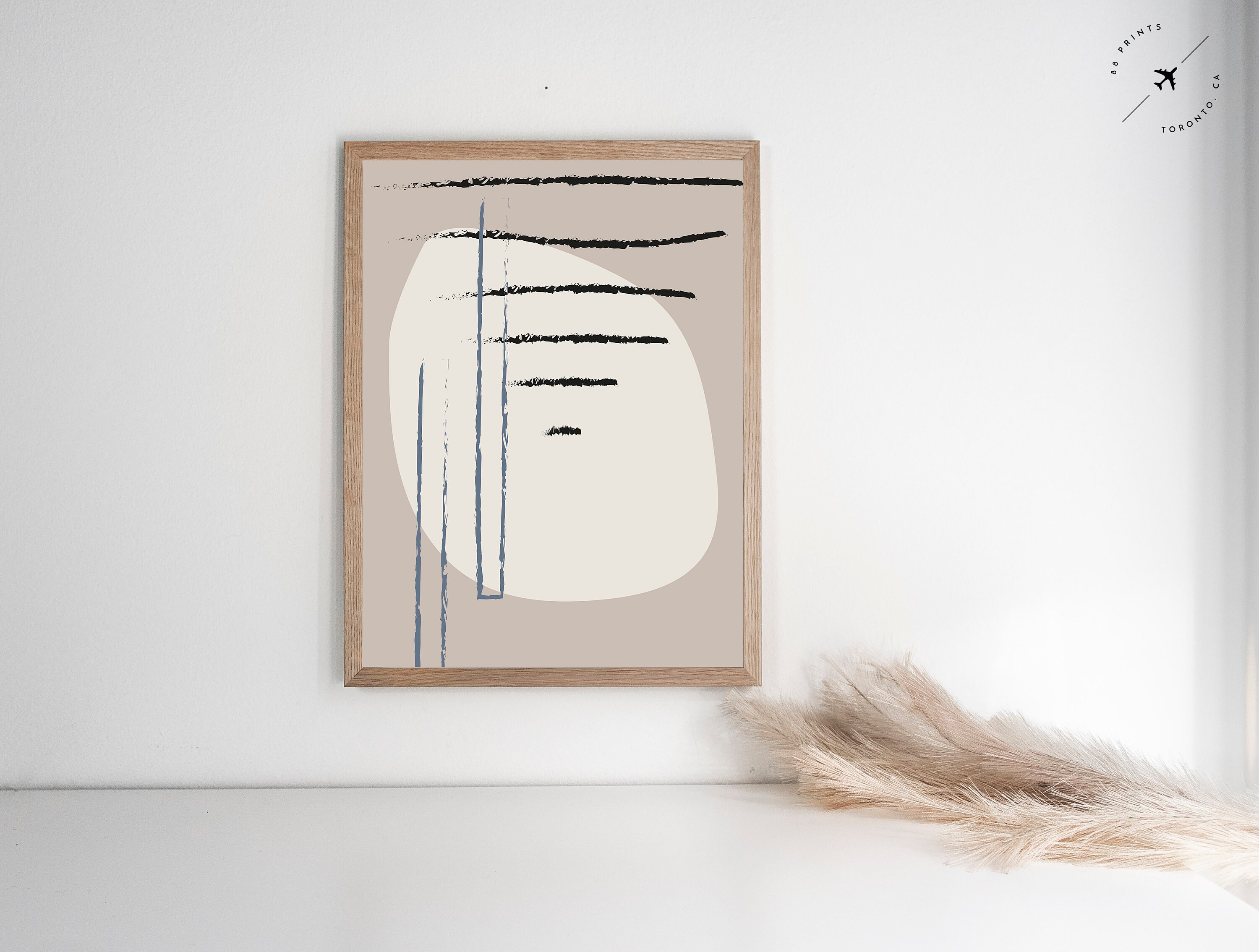 Abstract Line Art Abstract Art Print Minimalist Poster Etsy