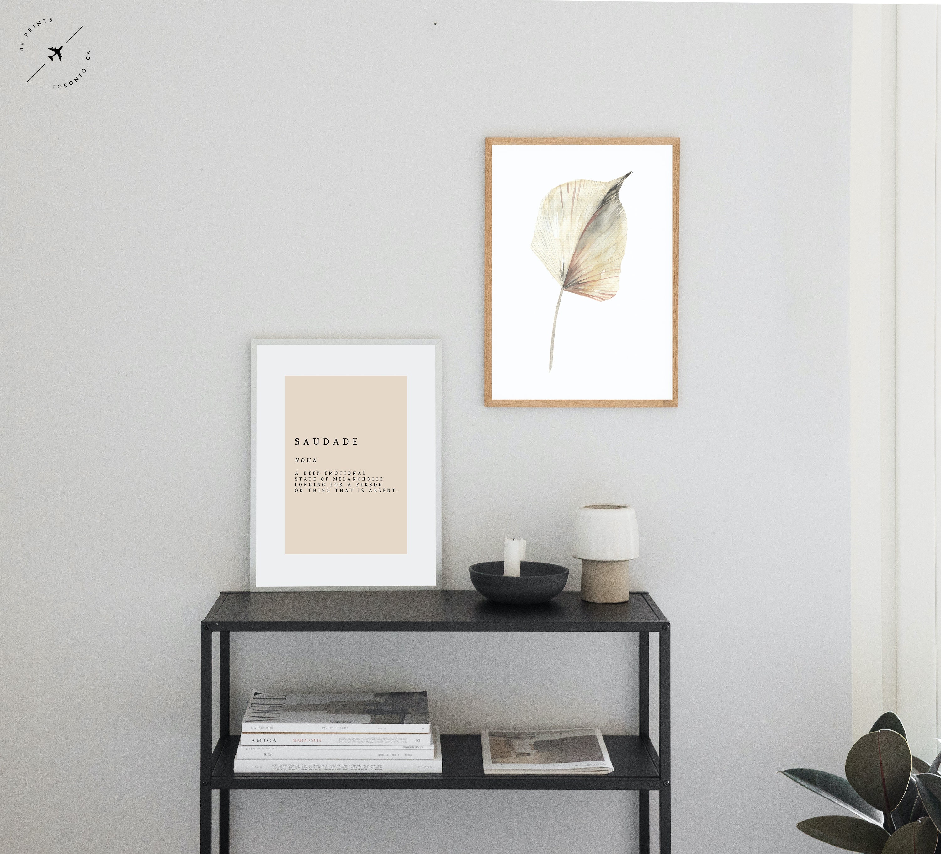 Serif Design Studios Saudade Definition - Unframed Art Print Poster Or  Greeting Card : : Home