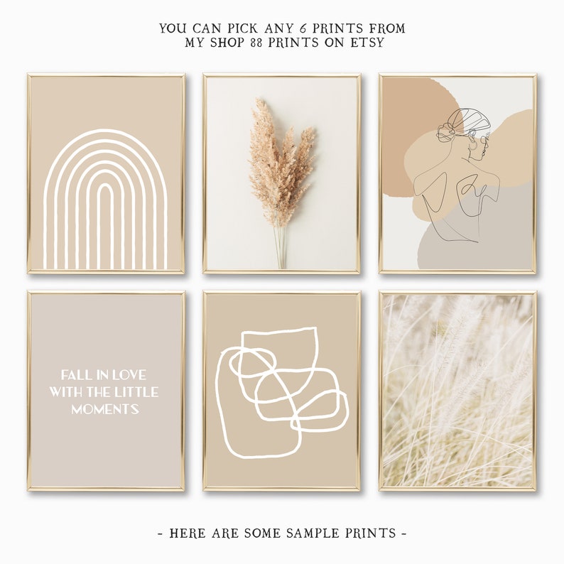 Pick Any 6 Prints Custom Gallery Wall 88 Prints Personalized Etsy