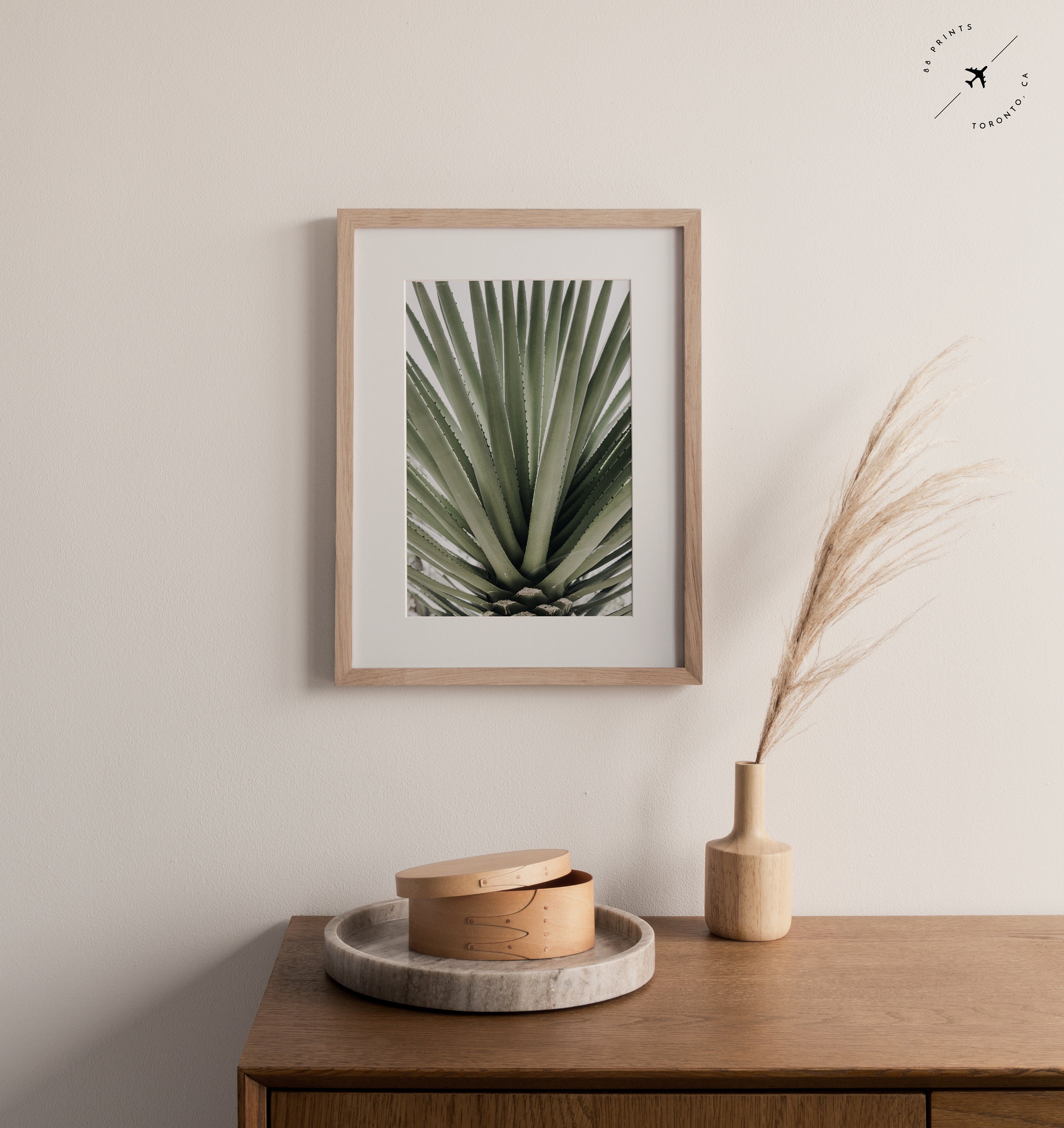 Palm Leaf Printable Botanical Print Sage Green Art Bedroom | Etsy