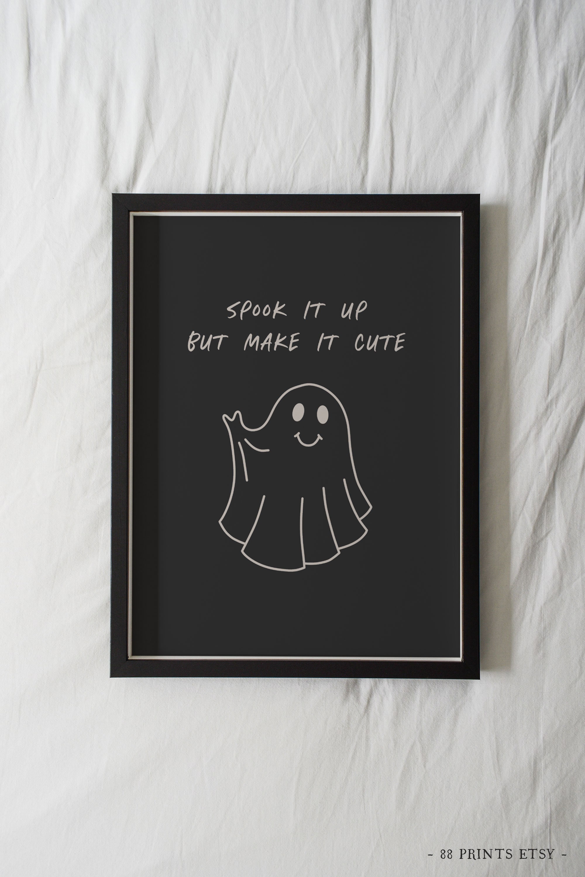 Discover Cute Ghost Print, Ghost Art, Halloween Wall Art, Halloween Printable Art, Halloween Art, Halloween Decor, Spooky Art, Cute Halloween Art