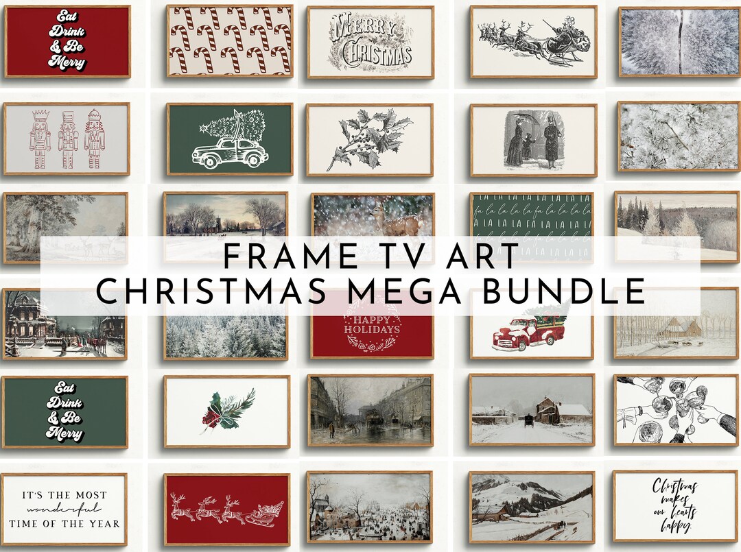 Samsung Frame TV Art Set Christmas Mega Bundle 85 Files Included
