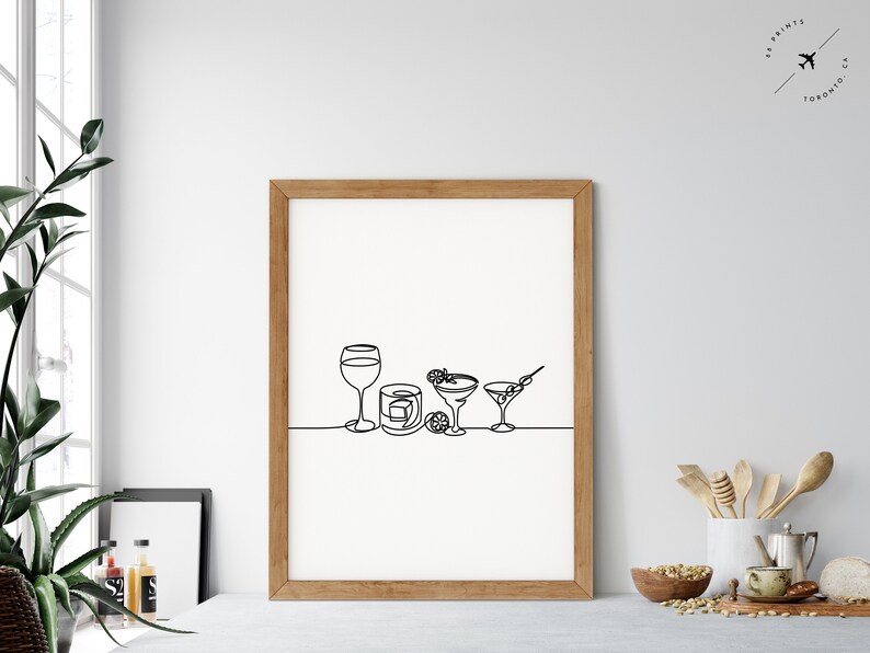 Drinks Print Bar Cart Art Wine Print Bar Prints Bar Print Etsy Australia