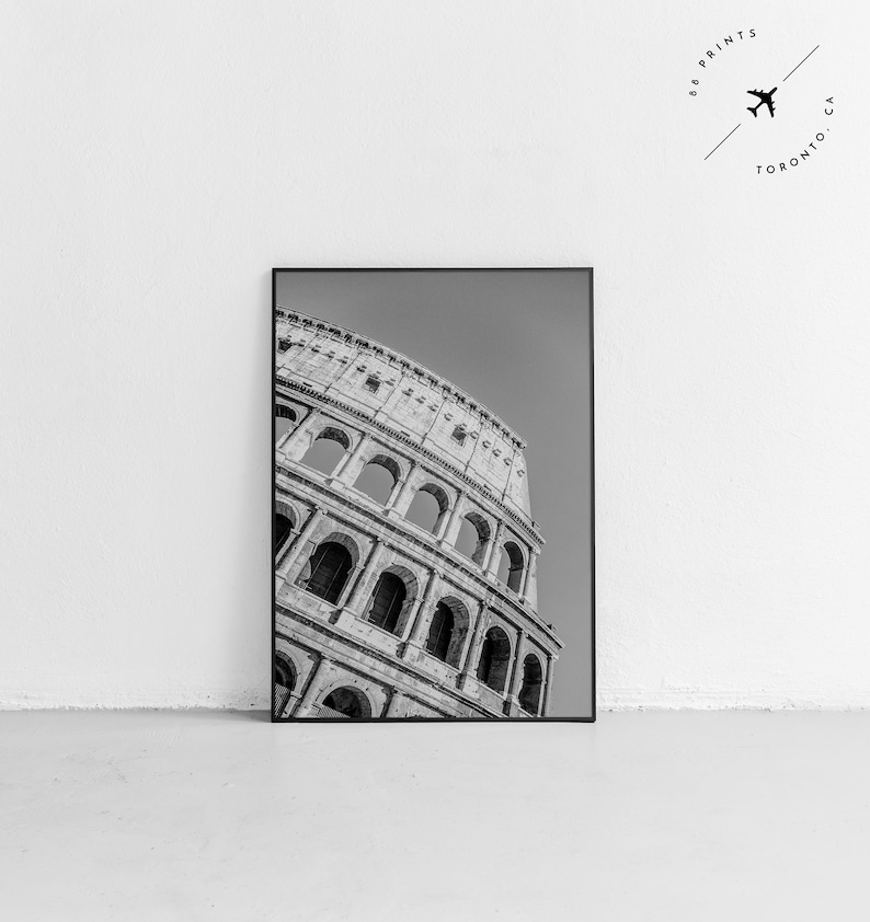 Italy Set of 9 Prints Black/White Prints Travel Prints Etsy