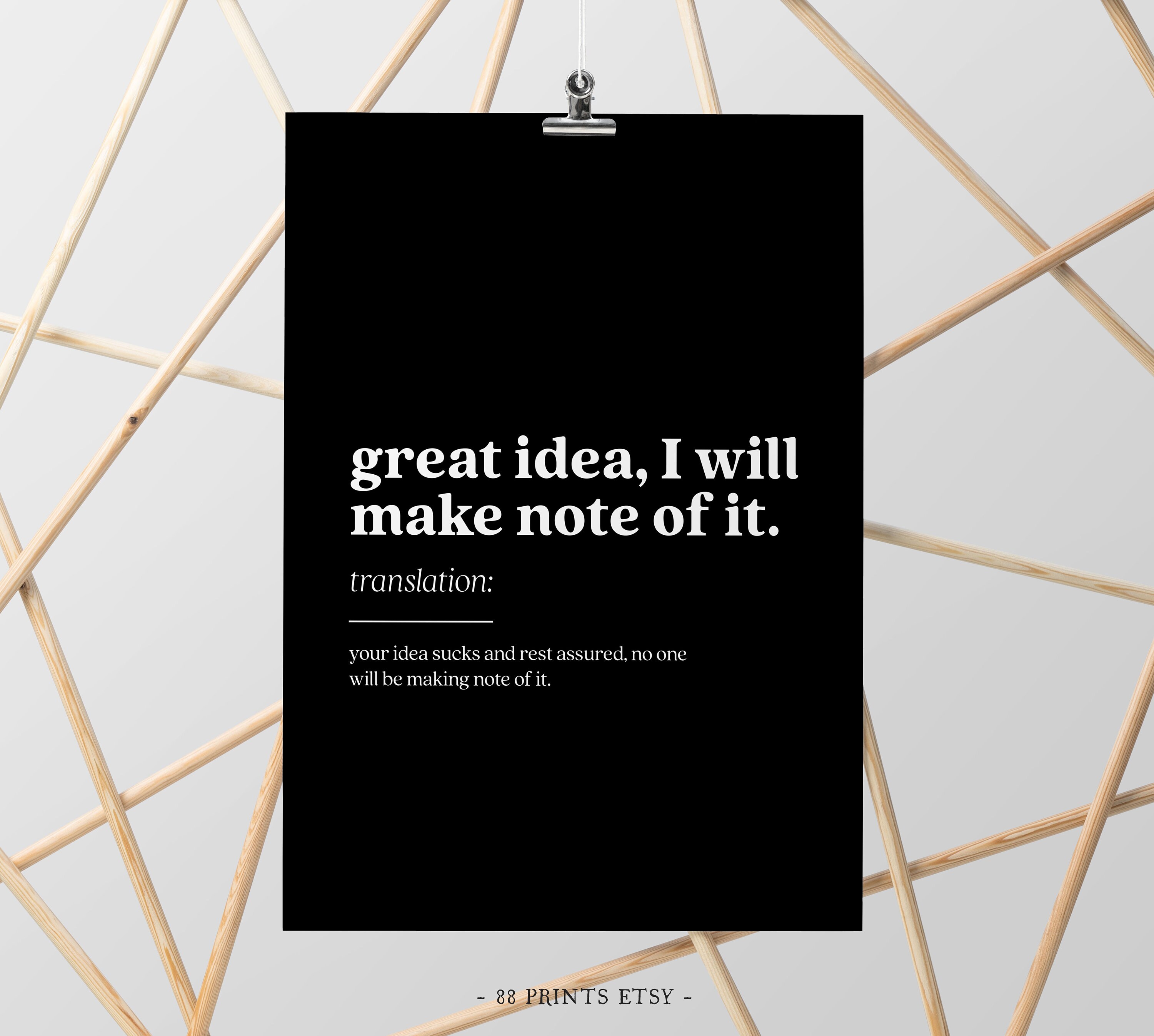 Funny Office Wall Art Witty Office Prints Work From Home | Etsy