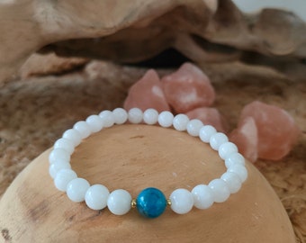 Moonstone & Apatite Bracelet