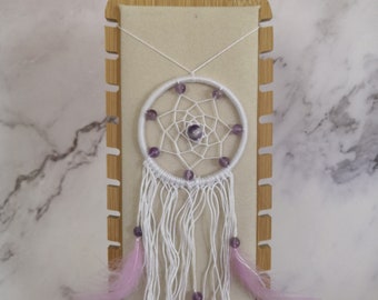 Amethyst stone dream catcher