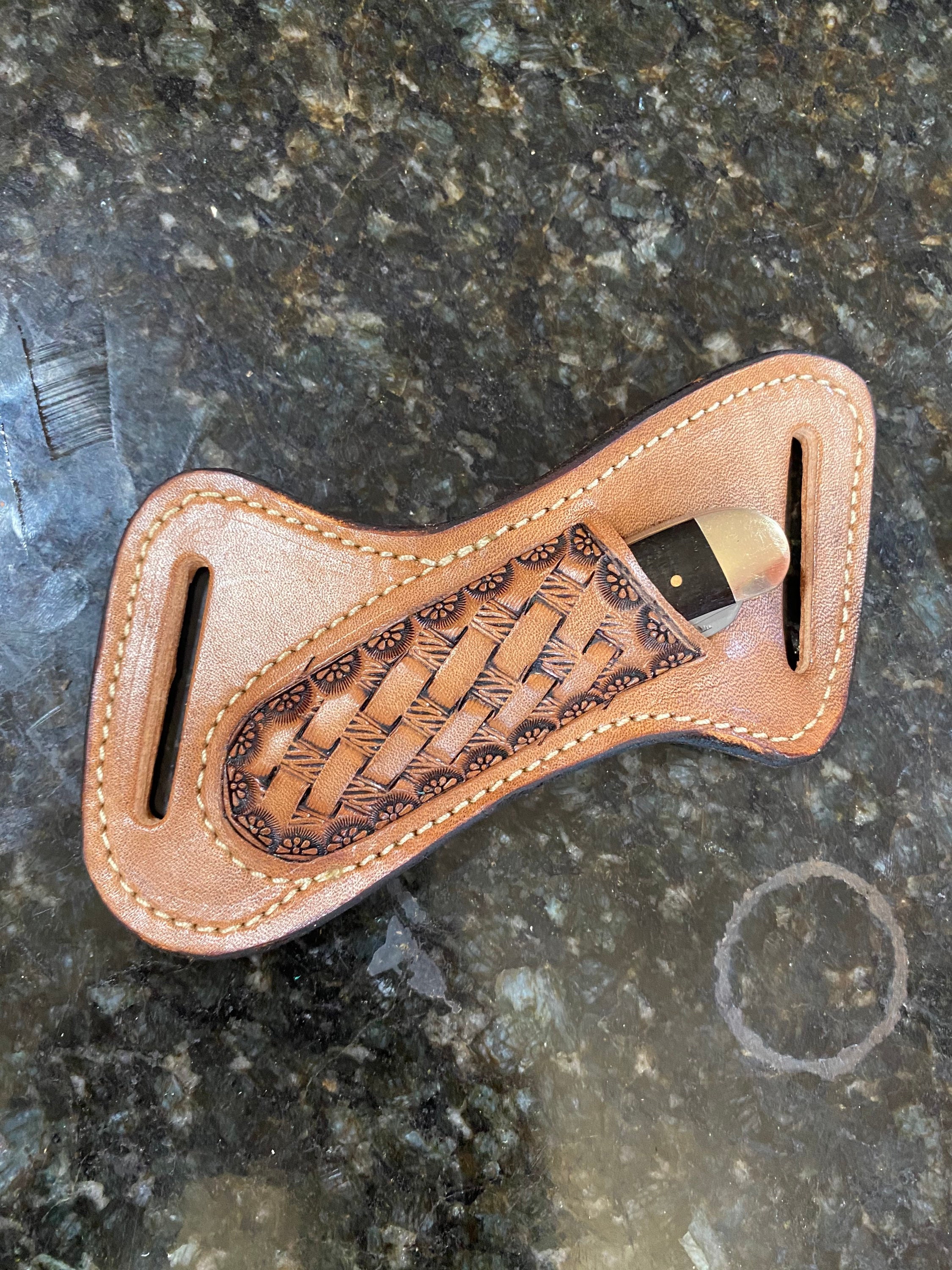 Leather Custom Knife Sheath Pouch Etsy